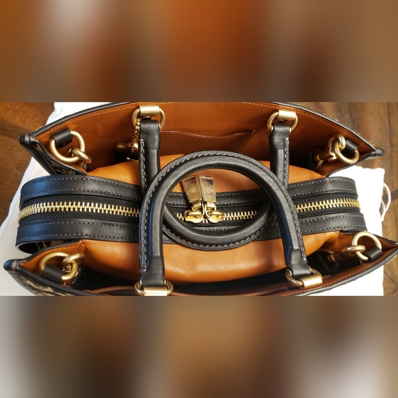 Coach Rogue Haircalf Leopard Print Glovetanned Leather Bag - Picture 12 of 16